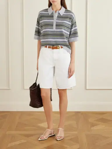 TWP Striped Cashmere Polo Sweater | Thumbnail 2 TWP Striped Cashmere Polo Sweater | Thumbnail 2