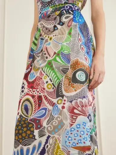 Heirlome Irene Printed Silk-organza Midi Skirt | Thumbnail 5 Heirlome Irene Printed Silk-organza Midi Skirt | Thumbnail 5