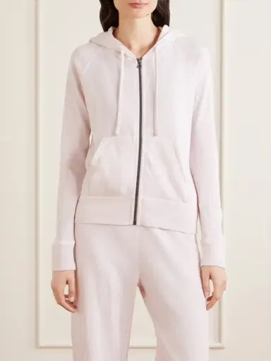 James Perse Vintage French Cotton-terry Hoodie | Thumbnail 3 James Perse Vintage French Cotton-terry Hoodie | Thumbnail 3
