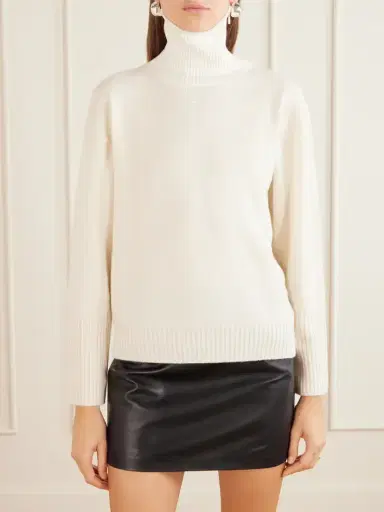 Courrèges Logo-embroidered Ribbed-knit Wool Sweater | Thumbnail 3 Courrèges Logo-embroidered Ribbed-knit Wool Sweater | Thumbnail 3