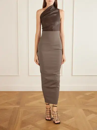 Rick Owens Dirt Pillar Stretch Wool-blend Midi Skirt | Thumbnail 2 Rick Owens Dirt Pillar Stretch Wool-blend Midi Skirt | Thumbnail 2