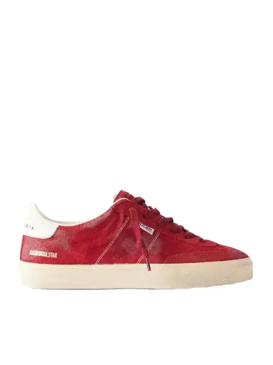 Golden Goose Soul-star Leather-trimmed Suede Sneakers | Thumbnail 1 Golden Goose Soul-star Leather-trimmed Suede Sneakers | Thumbnail 1