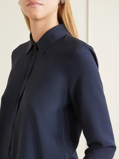 Nili Lotan Gaia Crepe De Chine Shirt | Thumbnail 4 Nili Lotan Gaia Crepe De Chine Shirt | Thumbnail 4