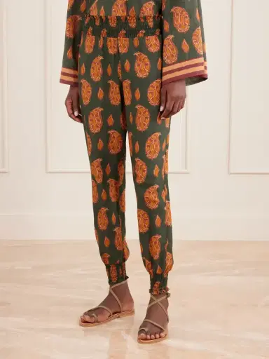 Johanna Ortiz Oasis Of The Rider Printed Cotton-voile Tapered Pants | Thumbnail 3 Johanna Ortiz Oasis Of The Rider Printed Cotton-voile Tapered Pants | Thumbnail 3