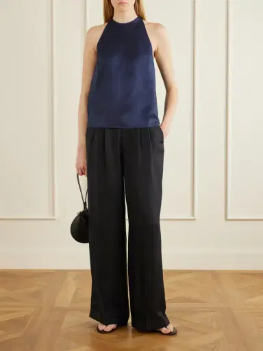 Loulou de Saison Cape Silk-twill Blouse | Thumbnail 2 Loulou de Saison Cape Silk-twill Blouse | Thumbnail 2