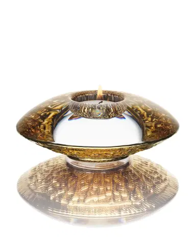 Orrefors Gold Discus Votive | Thumbnail 1 Orrefors Gold Discus Votive | Thumbnail 1