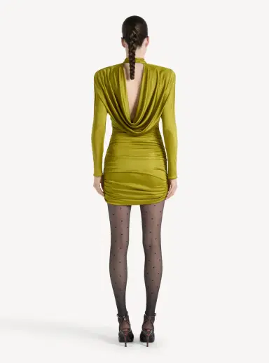 Balmain Draped flowing jersey dress | Thumbnail 4 Balmain Draped flowing jersey dress | Thumbnail 4