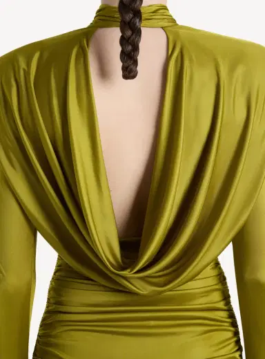 Balmain Draped flowing jersey dress | Thumbnail 5 Balmain Draped flowing jersey dress | Thumbnail 5