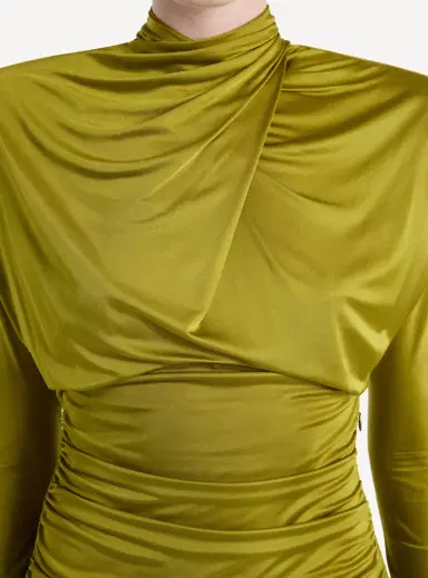 Balmain Draped flowing jersey dress | Thumbnail 6 Balmain Draped flowing jersey dress | Thumbnail 6