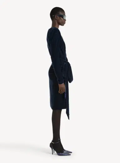 Balmain Velvet dress with lace bra and tie detail | Thumbnail 5 Balmain Velvet dress with lace bra and tie detail | Thumbnail 5