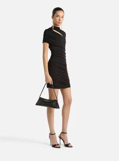 Balmain Draped jersey bodycon dress | Thumbnail 3 Balmain Draped jersey bodycon dress | Thumbnail 3