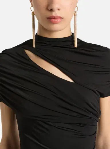 Balmain Draped jersey bodycon dress | Thumbnail 5 Balmain Draped jersey bodycon dress | Thumbnail 5