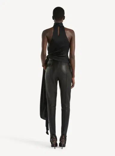 Balmain Open-back silk chiffon top | Thumbnail 3 Balmain Open-back silk chiffon top | Thumbnail 3