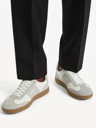 Balmain Swan sneakers in smooth leather and suede | Thumbnail 2 Balmain Swan sneakers in smooth leather and suede | Thumbnail 2