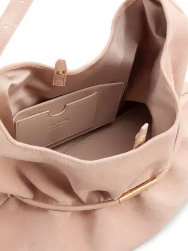 Balmain SPHYNX medium bag in suede | Thumbnail 7 Balmain SPHYNX medium bag in suede | Thumbnail 7