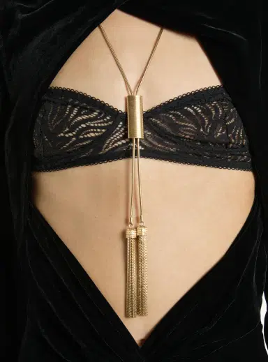 Balmain Long brass tassel necklace | Thumbnail 2 Balmain Long brass tassel necklace | Thumbnail 2