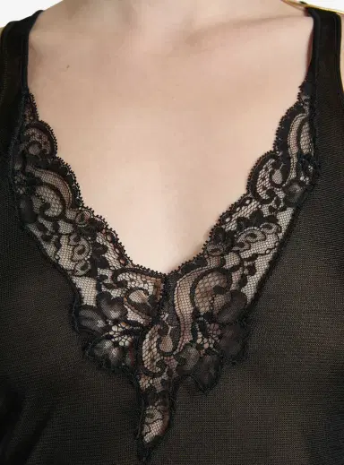 Balmain Knit vest top with lace | Thumbnail 4 Balmain Knit vest top with lace | Thumbnail 4
