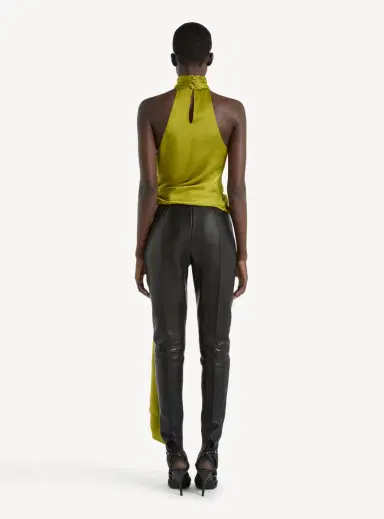 Balmain Open-back silk chiffon top | Thumbnail 4 Balmain Open-back silk chiffon top | Thumbnail 4