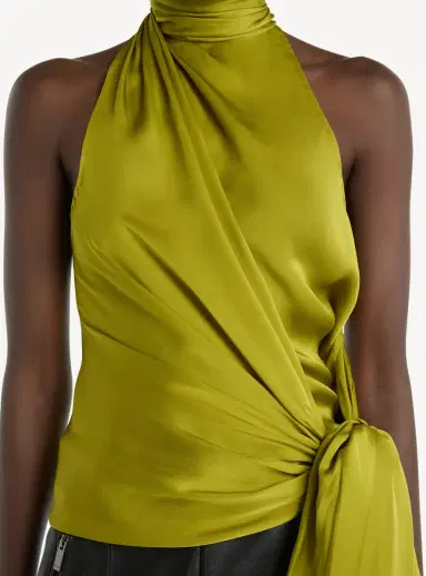 Balmain Open-back silk chiffon top | Thumbnail 5 Balmain Open-back silk chiffon top | Thumbnail 5