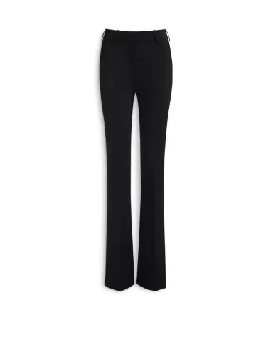 Balmain Low-waisted wool satin trousers | Thumbnail 1 Balmain Low-waisted wool satin trousers | Thumbnail 1