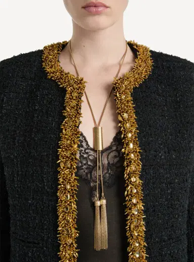 Balmain Embroidered tweed jacket | Thumbnail 4 Balmain Embroidered tweed jacket | Thumbnail 4