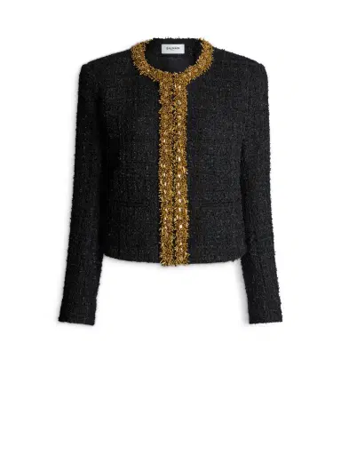 Balmain Embroidered tweed jacket | Thumbnail 1 Balmain Embroidered tweed jacket | Thumbnail 1