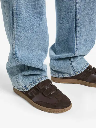 Balmain Swan sneakers in smooth leather and suede | Thumbnail 2 Balmain Swan sneakers in smooth leather and suede | Thumbnail 2