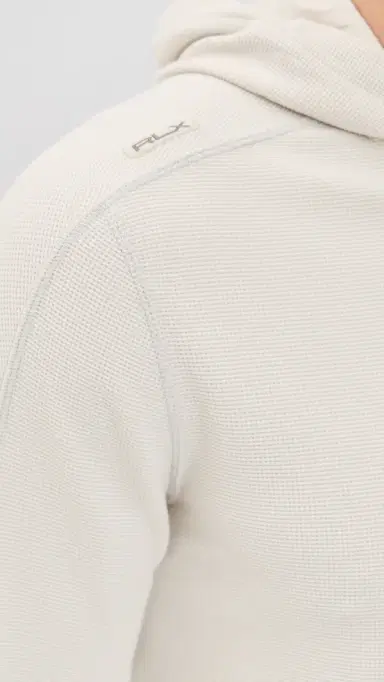 RLX Ralph Lauren Tech Waffle Knit Hoodie Stone Pebble S | Thumbnail 6 RLX Ralph Lauren Tech Waffle Knit Hoodie Stone Pebble S | Thumbnail 6