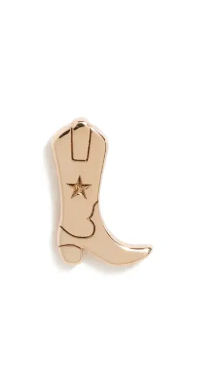 Zoë Chicco 14k Single Itty Bitty Cowboy Boot Stud 14k Yellow Gold One Size | Thumbnail 1 Zoë Chicco 14k Single Itty Bitty Cowboy Boot Stud 14k Yellow Gold One Size | Thumbnail 1