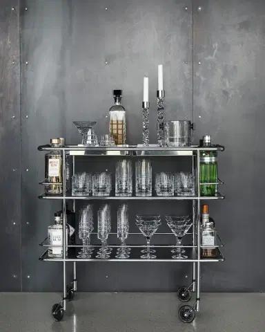 Orrefors 53-Piece Crystal Bar Cart | Thumbnail 3 Orrefors 53-Piece Crystal Bar Cart | Thumbnail 3