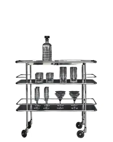 Orrefors 53-Piece Crystal Bar Cart | Thumbnail 1 Orrefors 53-Piece Crystal Bar Cart | Thumbnail 1