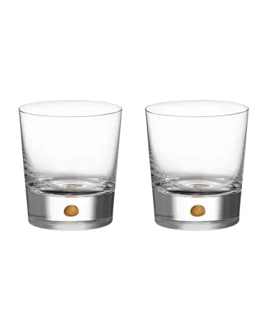 Orrefors Intermezzo Gold Double Old Fashion Glasses, Set of 2 | Thumbnail 1 Orrefors Intermezzo Gold Double Old Fashion Glasses, Set of 2 | Thumbnail 1
