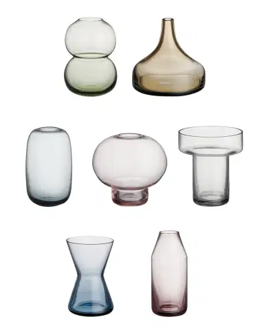 Orrefors Midsummer Mini Glass Vases, Set of 7 | Thumbnail 1 Orrefors Midsummer Mini Glass Vases, Set of 7 | Thumbnail 1
