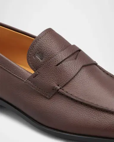 Tod's Men's Mocassino Gomma Leggera Leather Penny Loafers | Thumbnail 3 Tod's Men's Mocassino Gomma Leggera Leather Penny Loafers | Thumbnail 3