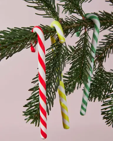 Kosta Boda Polka Candy Cane Christmas Decoration | Thumbnail 3 Kosta Boda Polka Candy Cane Christmas Decoration | Thumbnail 3