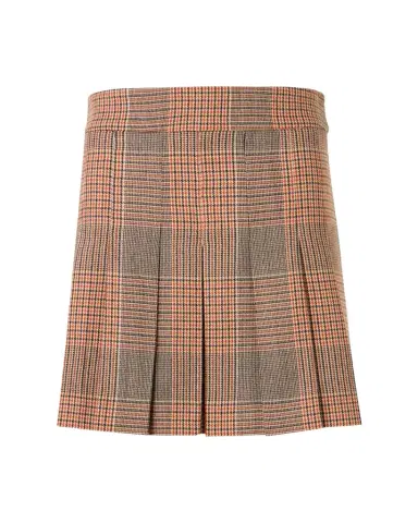 Akris punto Glen Check Pleated Mini Skirt | Thumbnail 1 Akris punto Glen Check Pleated Mini Skirt | Thumbnail 1
