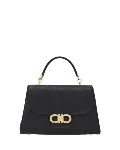 Ferragamo Double Gancio Leather Top-Handle Bag | Thumbnail 1 Ferragamo Double Gancio Leather Top-Handle Bag | Thumbnail 1