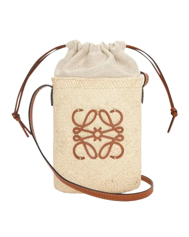 x Paula's Ibiza Anagram Pocket Crossbody Bag in Iraca Palm x Paula's Ibiza Anagram Pocket Crossbody Bag in Iraca Palm