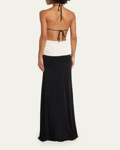 The New Arrivals by Ilkyaz Ozel Euphorie Jersey Halter Gown | Thumbnail 3 The New Arrivals by Ilkyaz Ozel Euphorie Jersey Halter Gown | Thumbnail 3