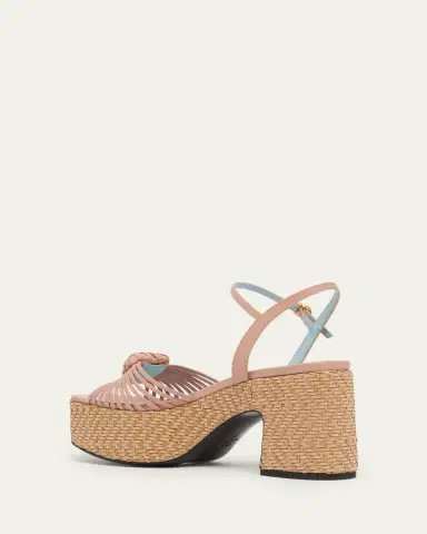 Valentino Garavani 80mm Coeur Royal VLogo Leather Platform Sandals | Thumbnail 4 Valentino Garavani 80mm Coeur Royal VLogo Leather Platform Sandals | Thumbnail 4