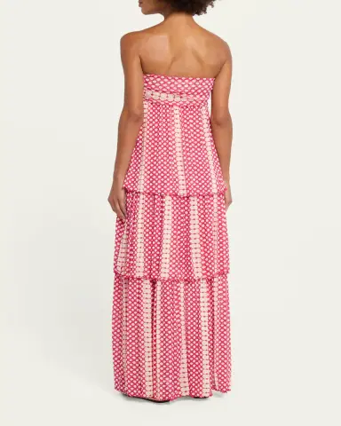 Diane von Furstenberg Joanne Tiered Polka Dot Maxi Dress | Thumbnail 3 Diane von Furstenberg Joanne Tiered Polka Dot Maxi Dress | Thumbnail 3