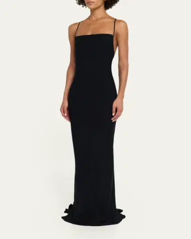Diane von Furstenberg Stanton Backless Bodycon Stretch Satin Gown | Thumbnail 4 Diane von Furstenberg Stanton Backless Bodycon Stretch Satin Gown | Thumbnail 4