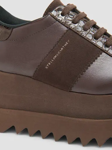 Stella McCartney Women's Sneakelyse Platform Sneakers - Coffee | Thumbnail 3 Stella McCartney Women's Sneakelyse Platform Sneakers - Coffee | Thumbnail 3