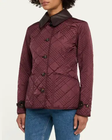 Burberry Fernleigh Check Quilted Slim Jacket | Thumbnail 4 Burberry Fernleigh Check Quilted Slim Jacket | Thumbnail 4