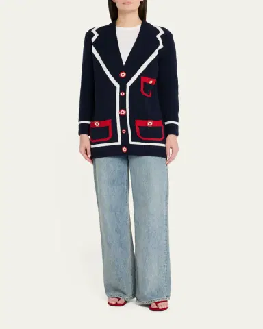 Libertine Cashmere Trompe L'oeil Cardigan | Thumbnail 2 Libertine Cashmere Trompe L'oeil Cardigan | Thumbnail 2