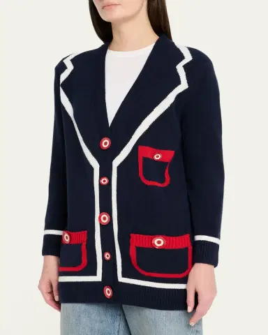 Libertine Cashmere Trompe L'oeil Cardigan | Thumbnail 4 Libertine Cashmere Trompe L'oeil Cardigan | Thumbnail 4