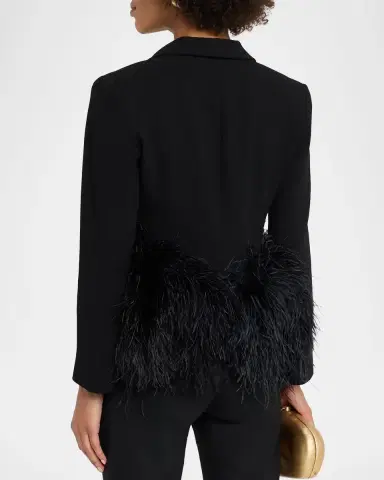 Libertine Feathered Single-Breasted Jacket | Thumbnail 3 Libertine Feathered Single-Breasted Jacket | Thumbnail 3