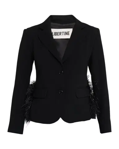 Libertine Feathered Single-Breasted Jacket | Thumbnail 1 Libertine Feathered Single-Breasted Jacket | Thumbnail 1