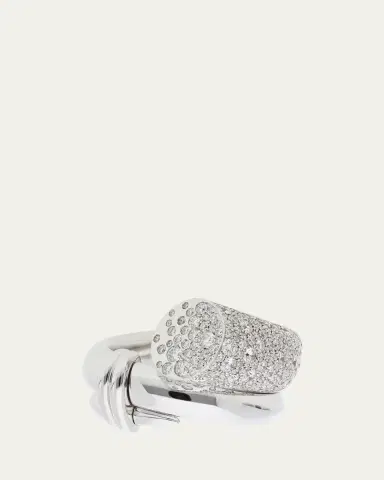 TABAYER 18K White Gold Diamond Chunky Ring | Thumbnail 2 TABAYER 18K White Gold Diamond Chunky Ring | Thumbnail 2