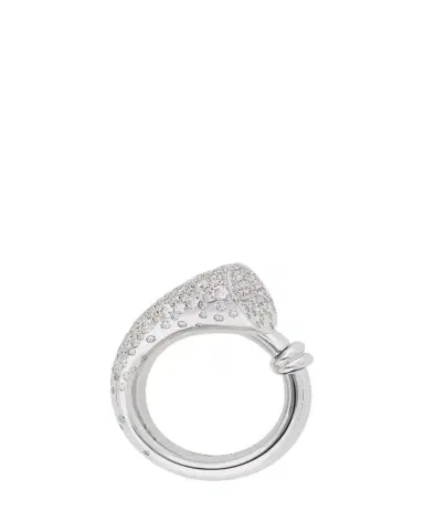 TABAYER 18K White Gold Diamond Chunky Ring | Thumbnail 1 TABAYER 18K White Gold Diamond Chunky Ring | Thumbnail 1
